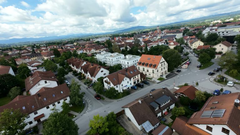 Altstadt Weilheim aus der Luft